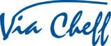 Logo de Vía Cheff en color azul