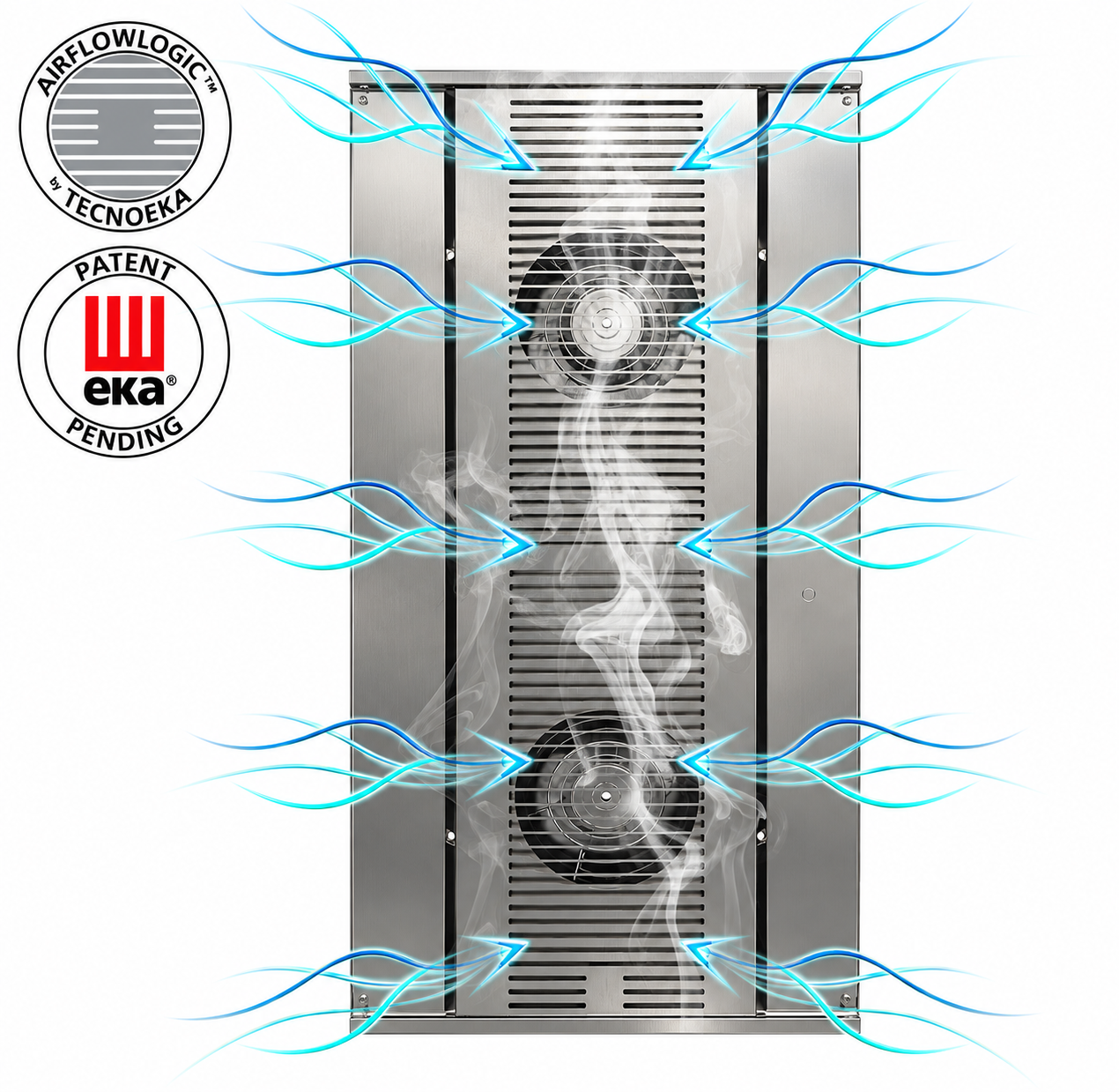 Hornos combi eka 2 Diagrama Airflowlogic de EKA: circulación de aire hacia las zonas de la cámara de cocción