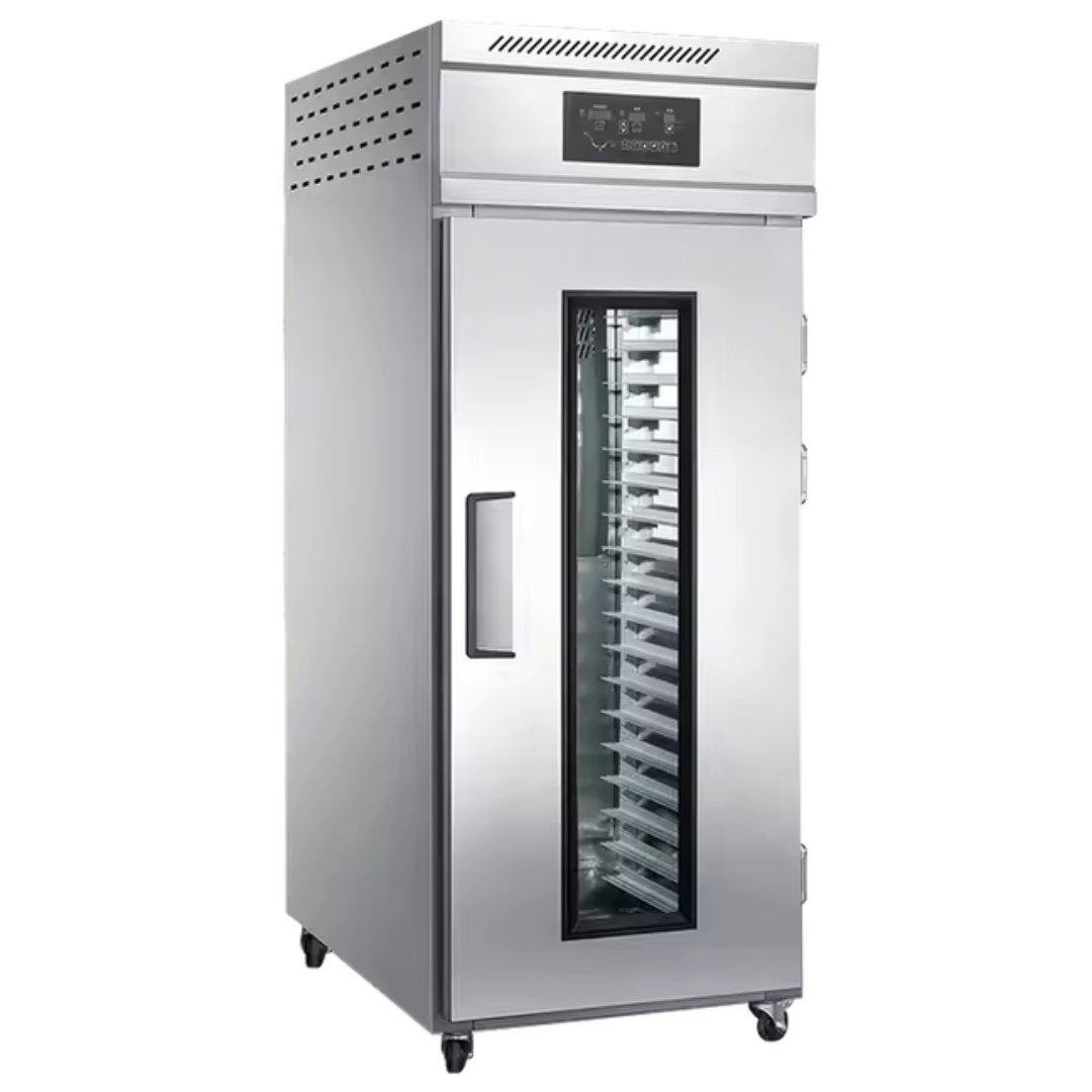 Fermentacion controlada 5 Fermentadora Silcook WFF18C de acero inoxidable con puerta vidriada