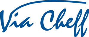 Viacheff 1 Logo de Vía Cheff en color azul